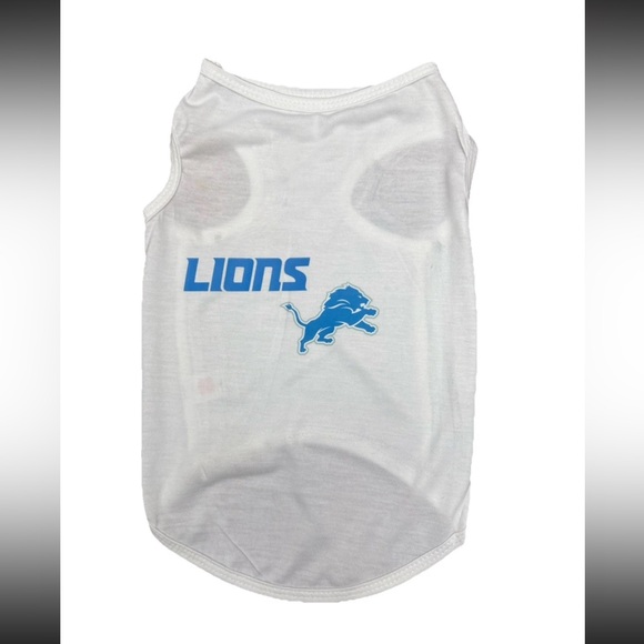 Pets First Other - Detroit Lions Dog T-Shirt White Large NWT